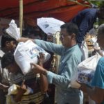 Relief distribution among Rohingya people at Cox's Bazar in 2017